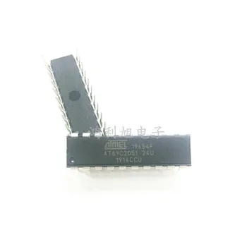 10 шт./лот AT89C2051-24PU MCU 8-разрядный 8051 CISC 2KB Flash 5V 20-контактный PDIP с трубкой