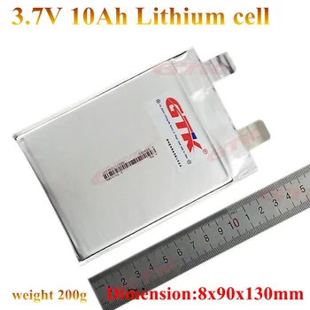 13шт GTK 3.7v 10Ah ячейка lipo 10ah полимерный аккумулятор литиевый 10ah 30A ток для diy pack аккумулятор 48v 10ah электрический скутер