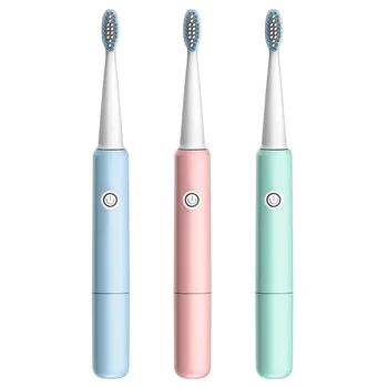 Звуковая электрическая зубная щетка для мужчин и женщин, домашняя Неперезаряжаемая мягкая щетина, Полностью Автоматическая водонепроницаемая пара Sonic T