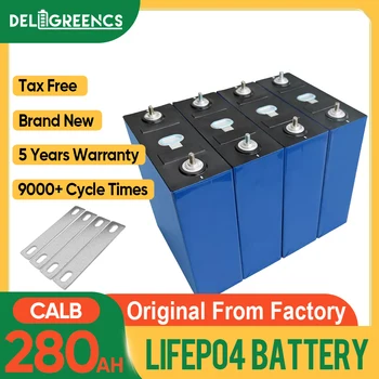 Перезаряжаемые призматические батареи Lifepo4 3,2 В 280 Ач Оригинальный новый элемент CALB для самодельной солнечной системы RV Boat 4-16 шт.